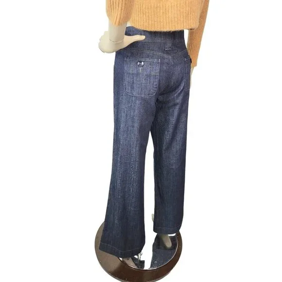 Levi's Dark Wash High-Waisted High Loose Flare Denim Bell Bottom Jeans W…